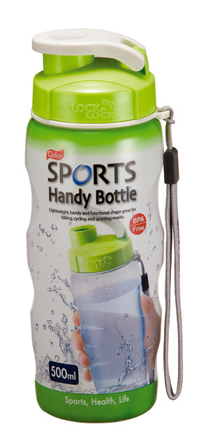 Green Sports Handy Bottle with Carry Strap