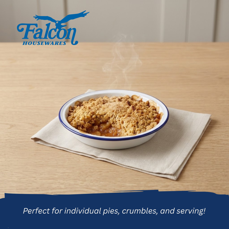 Falcon Round Pie Dish - Traditional White 16cm