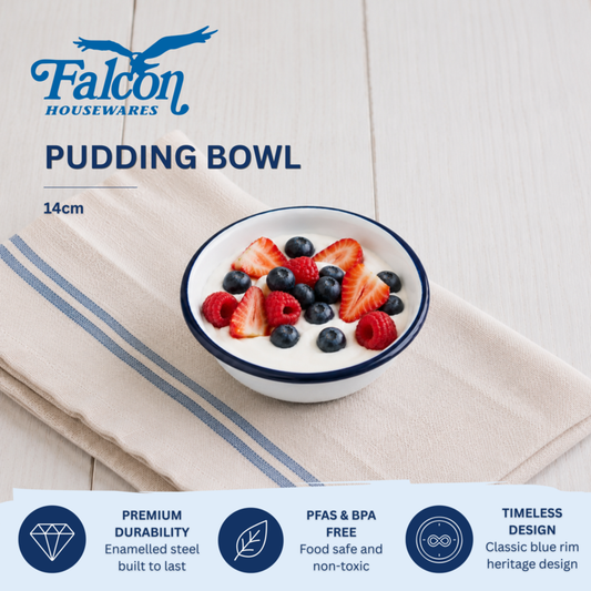 Falcon Pudding Bowl - Traditional White 14cm