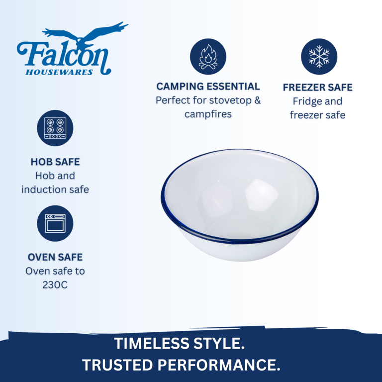 Falcon Pudding Bowl - Traditional White 14cm