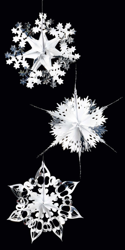 Premier Foil Starburst 3 Assorted 40cm Silver/White 3