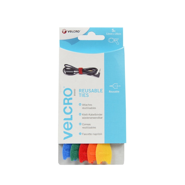 VELCROÂ® Adjustable Ties Pack 5