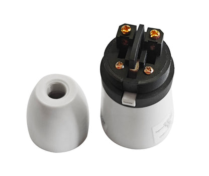 Securlec Switched T2 Lampholder White 3/8"