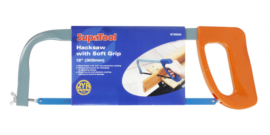 SupaTool Hacksaw with Soft Grip 12"