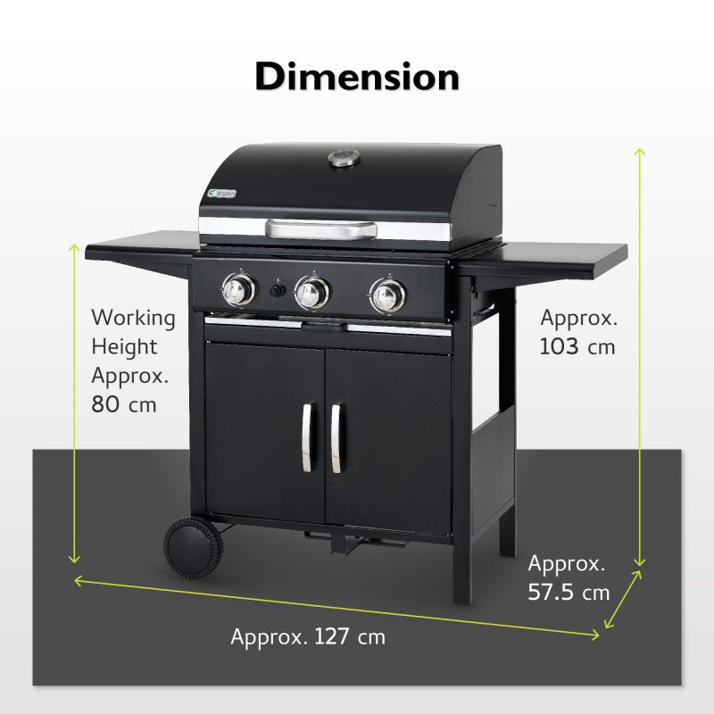 Tepro Mayfield 3 Burner Gas BBQ image 15