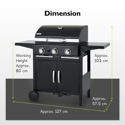 Tepro Mayfield 3 Burner Gas BBQ image 15