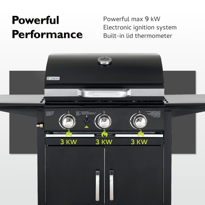 Tepro Mayfield 3 Burner Gas BBQ image 14