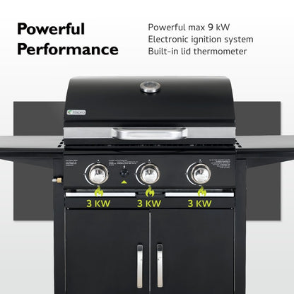 Tepro Mayfield 3 Burner Gas BBQ image 14
