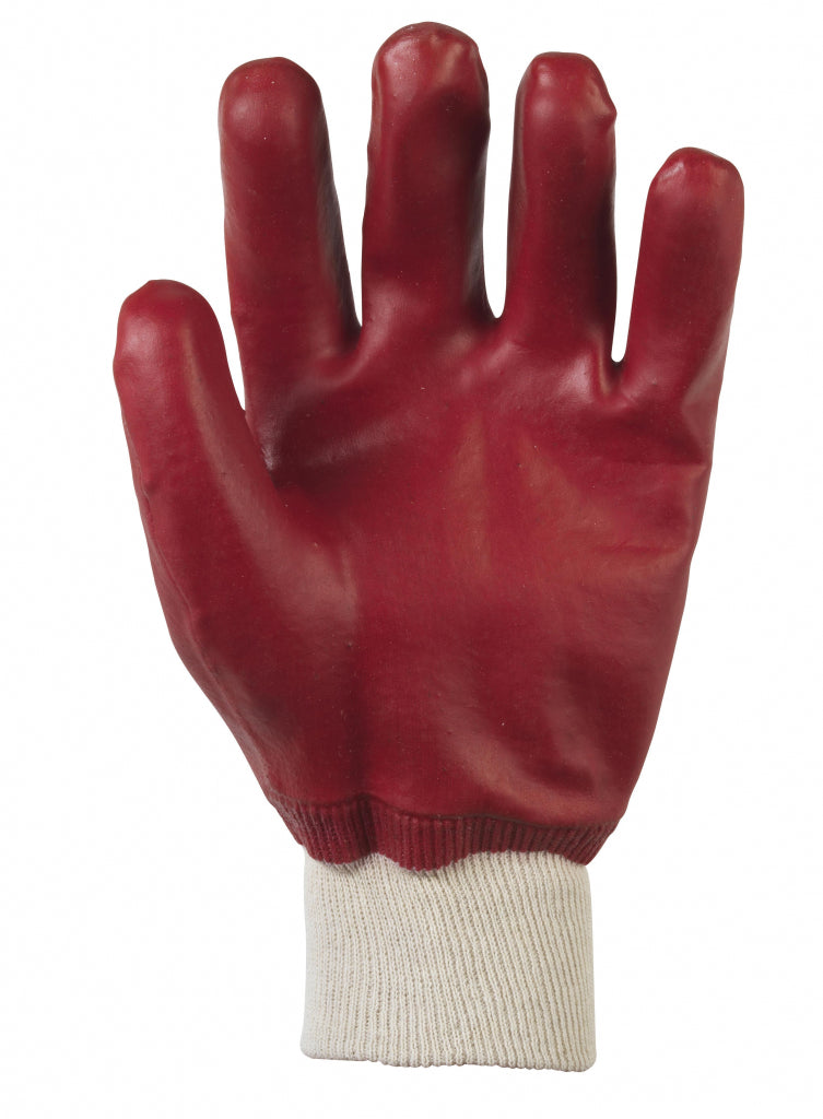 Glenwear PVC Coated Waterproof Glove Red 10-XL