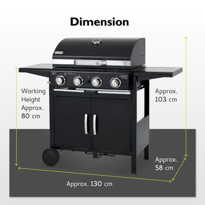 Tepro Mayfield 4 Burner Gas BBQ image 3