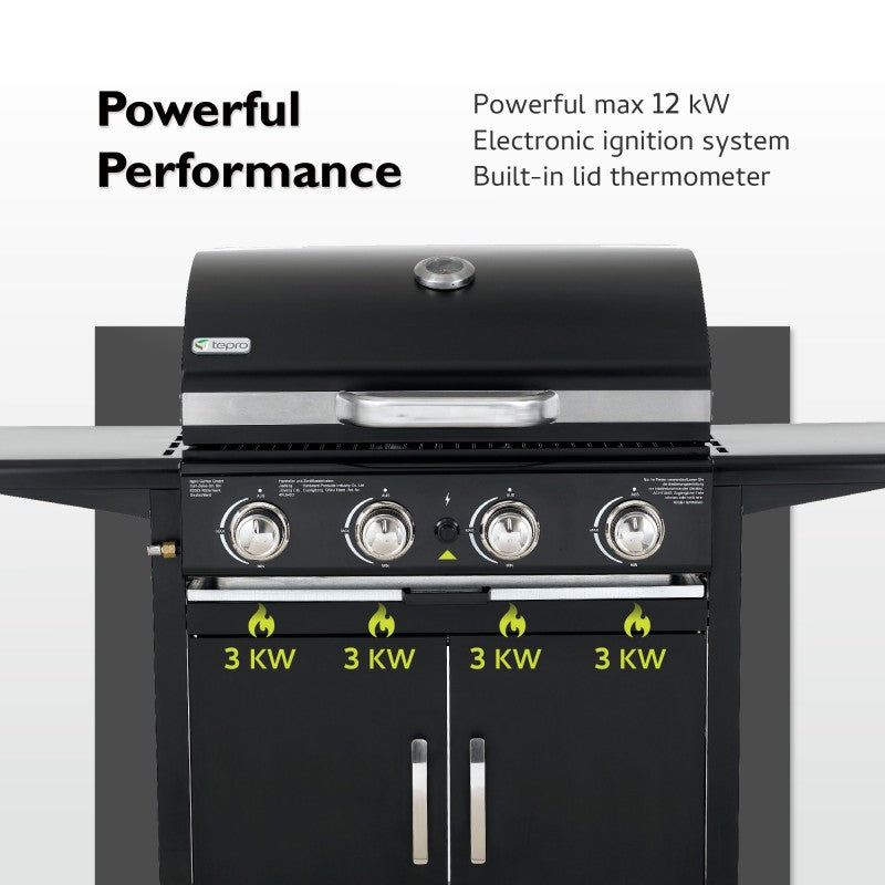 Tepro Mayfield 4 Burner Gas BBQ image 8