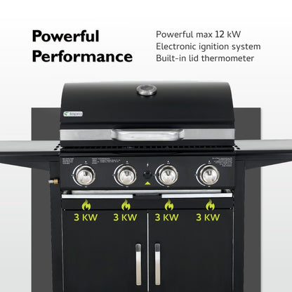 Tepro Mayfield 4 Burner Gas BBQ image 8