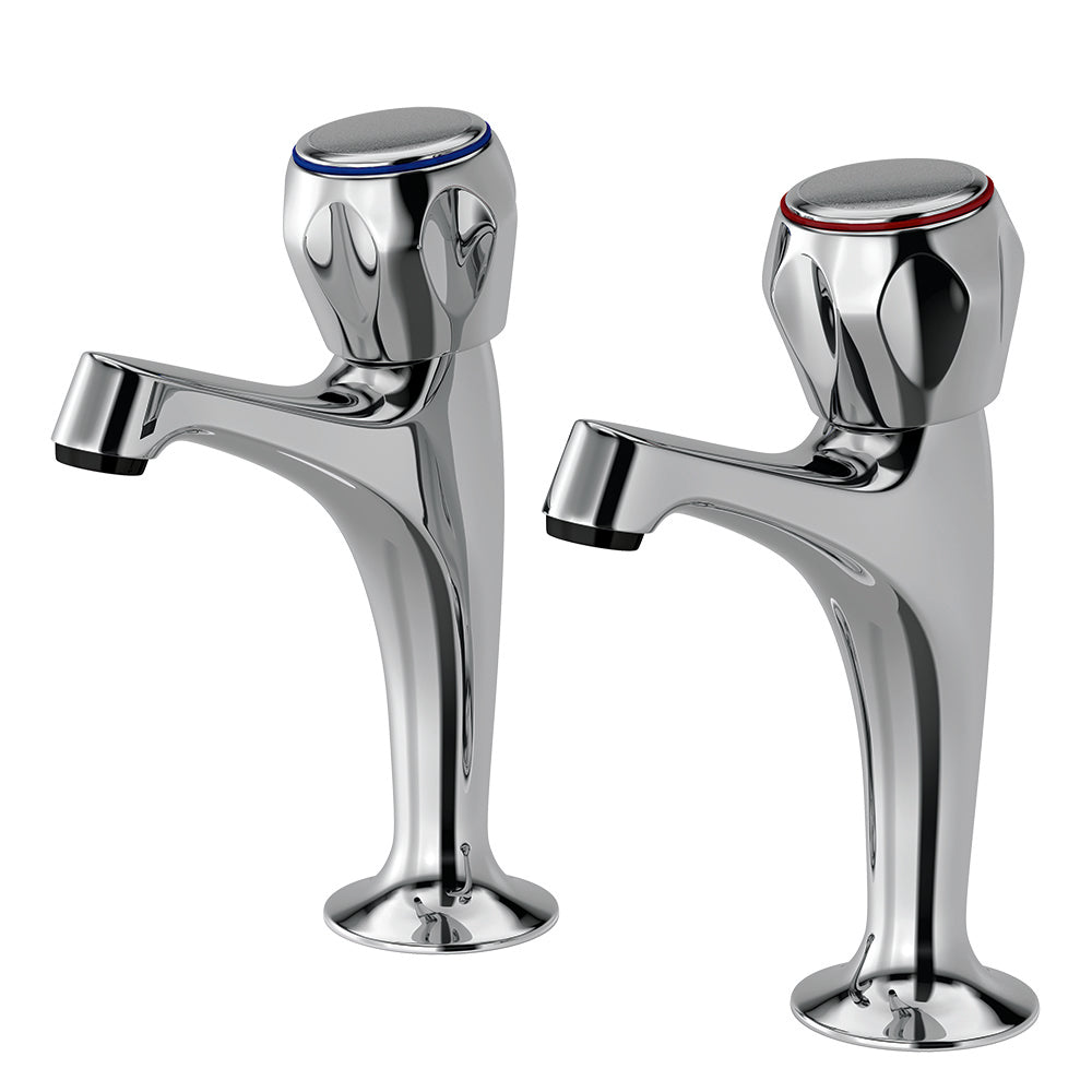 SupaPlumb Standard Sink Taps H: 158mm D: 108mm Diameter: 43mm