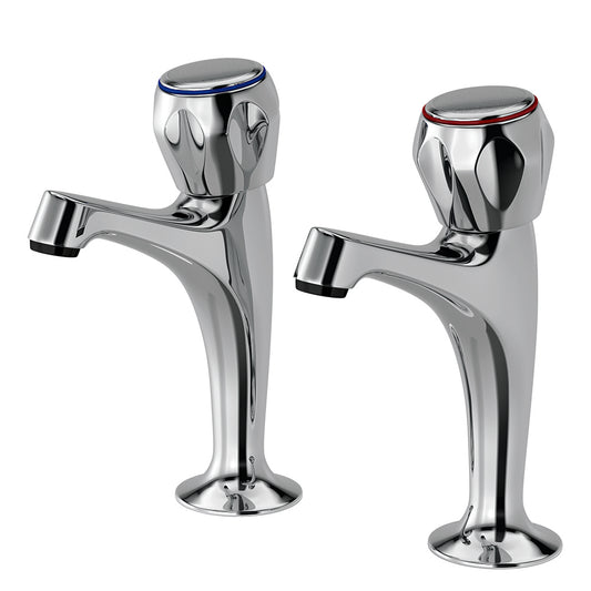 SupaPlumb Standard Sink Taps H: 158mm D: 108mm Diameter: 43mm