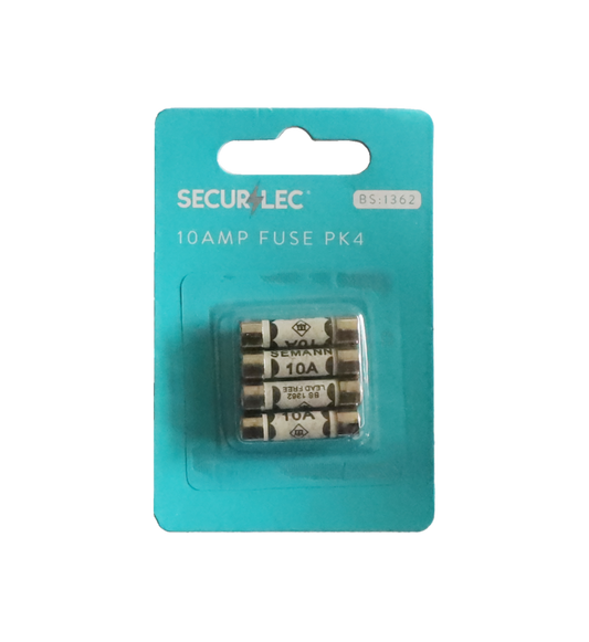 Securlec 10A BS1362 Fuses Blister Pack