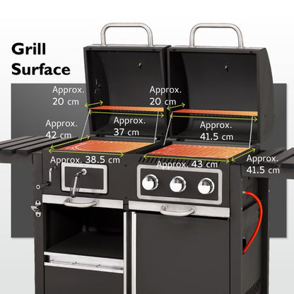 Tepro Toronto Kombi Gas & Charcoal BBQ