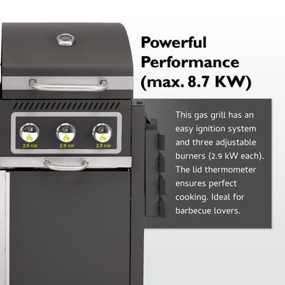 Tepro Toronto Kombi Gas & Charcoal BBQ