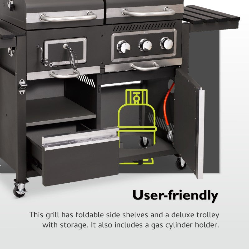 Tepro Toronto Kombi Gas & Charcoal BBQ