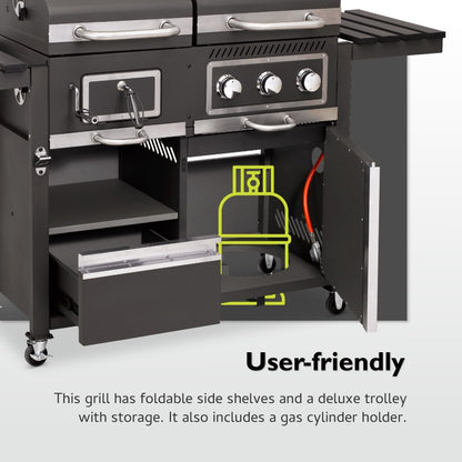 Tepro Toronto Kombi Gas & Charcoal BBQ