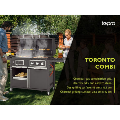 Tepro Toronto Kombi Gas & Charcoal BBQ