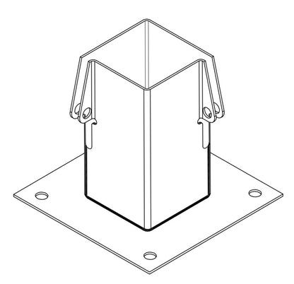 Picardy Bolt-Down & Grip Support 75x75mm