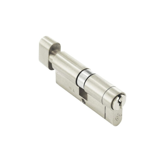 Smiths Locks Snap Safe Double Thumbturn Cylinder Nickel 35 x 35mm