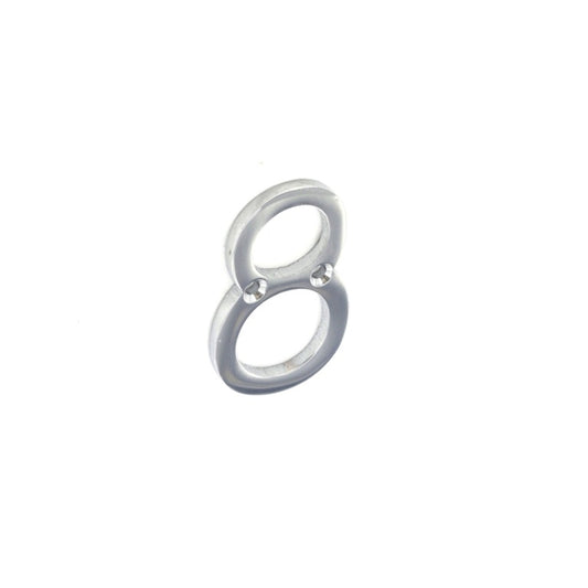 Securit Chrome Numeral 50mm 8