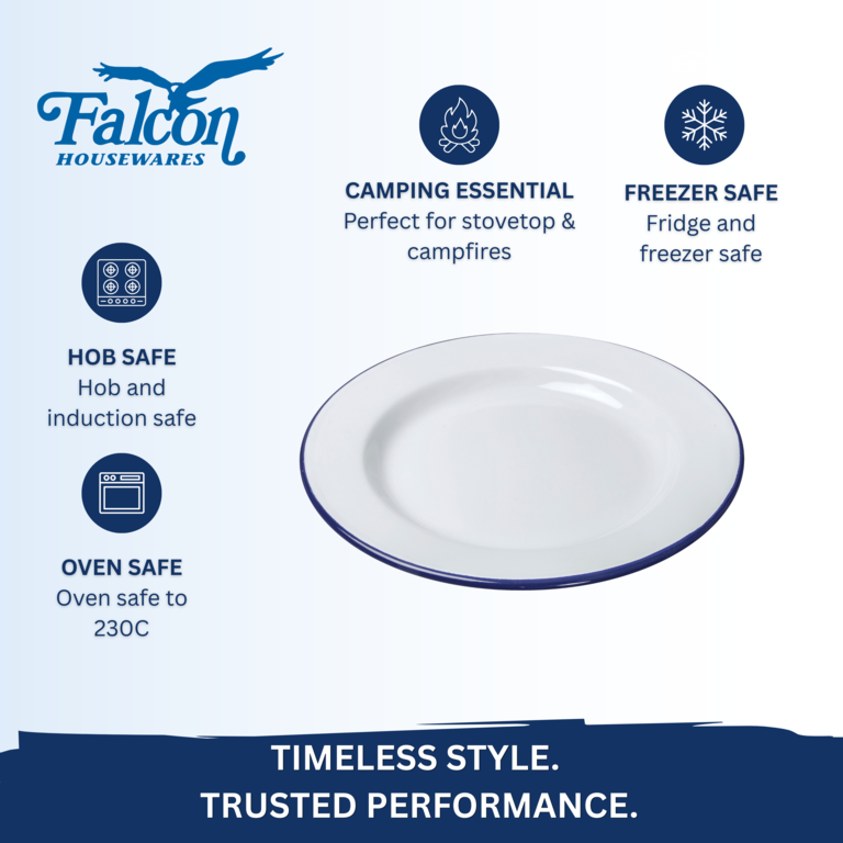 Falcon Dinner Plate - Traditional White 26cm x 2.5D