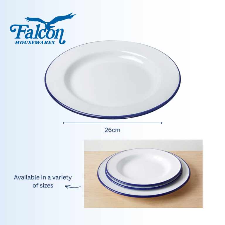 Falcon Dinner Plate - Traditional White 26cm x 2.5D