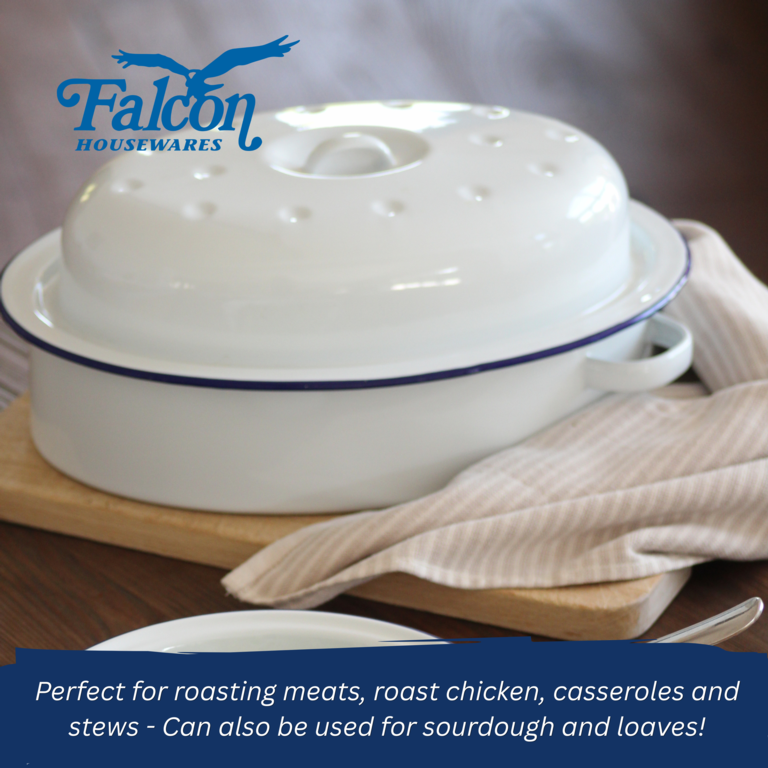 Falcon Falcon Oval Roaster - Traditional White