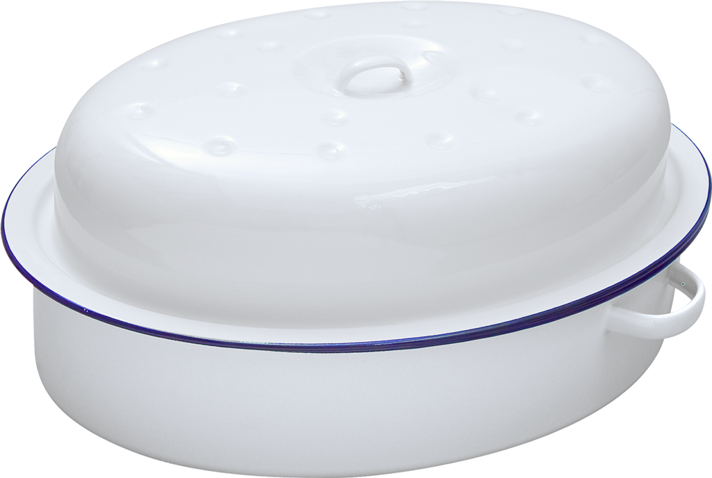 Falcon Falcon Oval Roaster - Traditional White 30cm x 21.5cm x 14.5D