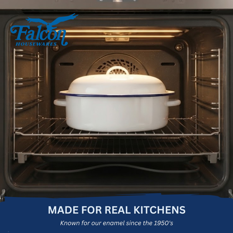 Falcon Falcon Roaster Round - Traditional White 20cm x 8.5D
