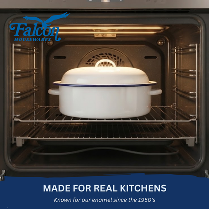 Falcon Falcon Roaster Round - Traditional White 20cm x 8.5D