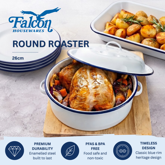 Falcon Falcon Roaster Round - Traditional White