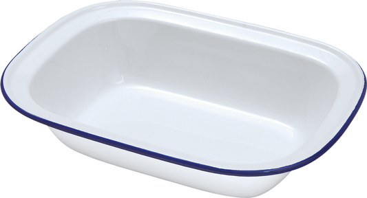 Falcon Oblong Pie Dish - Traditional White 24cm x 18cm x 5.5D