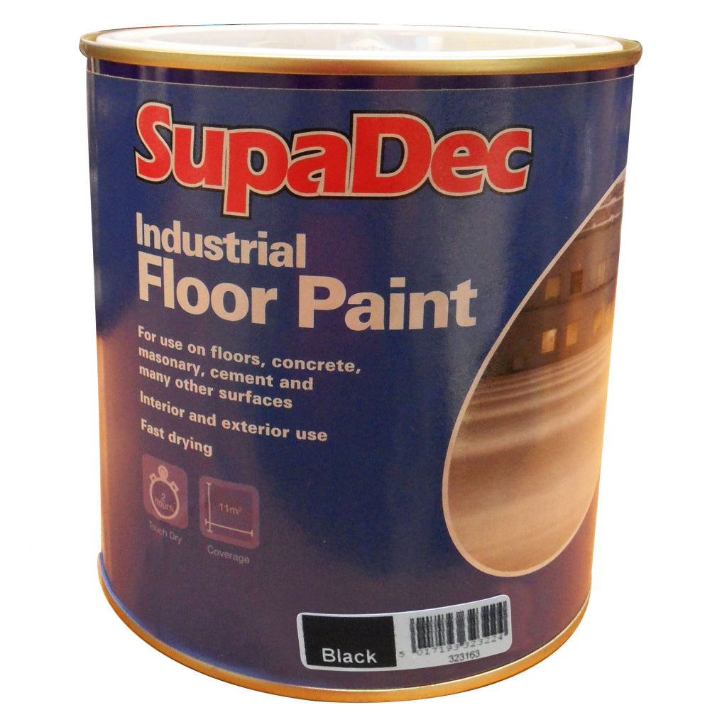 SupaDec Industrial Floor Paint 1L Black