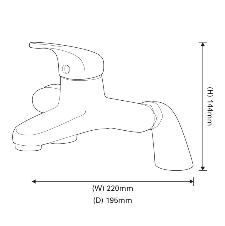 SP Eden Bath Filler Tap