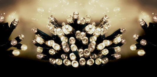 Premier 100 LED Multi Action Battery Operated TIMELIGHTS™ Warm White/Green Cable