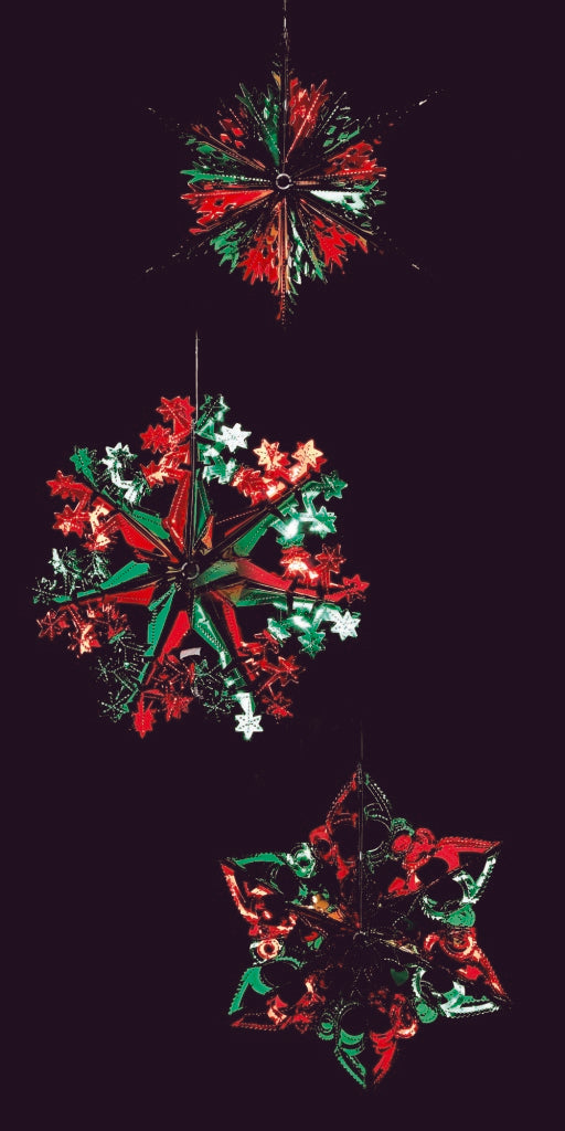 Premier Foil Starburst 3 Assorted 40cm Red & Green