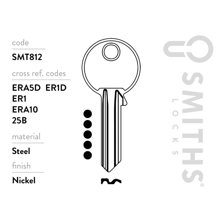 Smiths Locks ERA 5 Pin Cylinder Key Blank