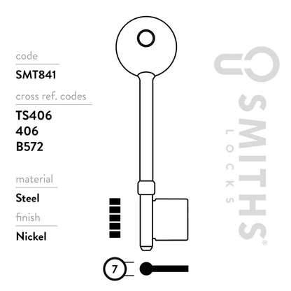 Smiths Locks Securefast 5 Lever Mortice Key Blank