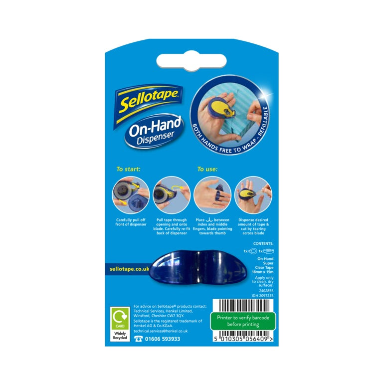 Sellotape On Hand Dispenser