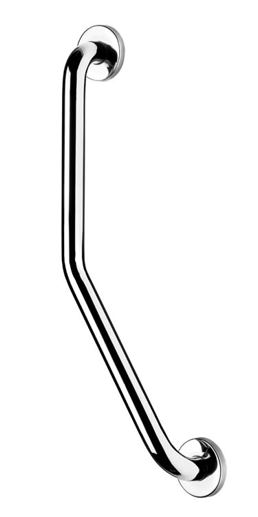 Croydex Angled Grab Bar with Concealed Fixing 60cm - Stainless Steel