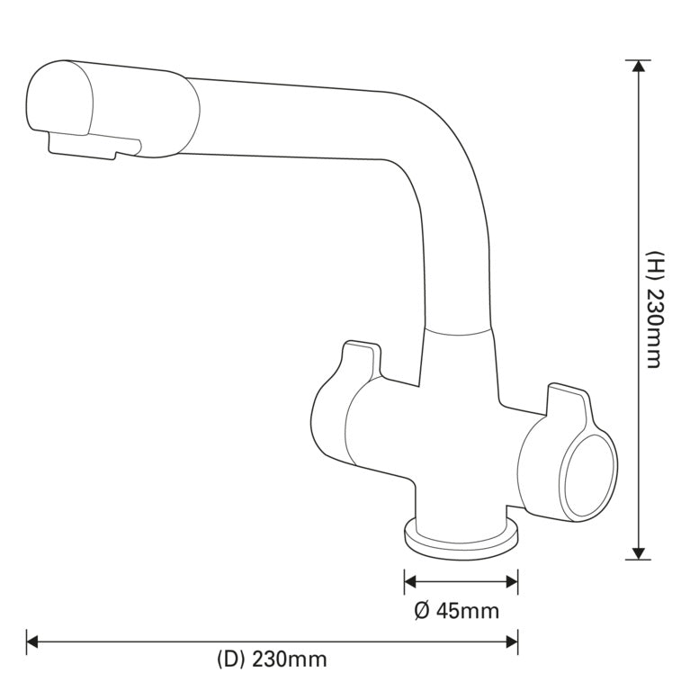 SupaPlumb Mono Block Mixer Sink Tap