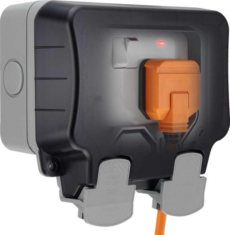 BG 2 Gang 13 Amp Switched Outdoor Socket IP66 DP