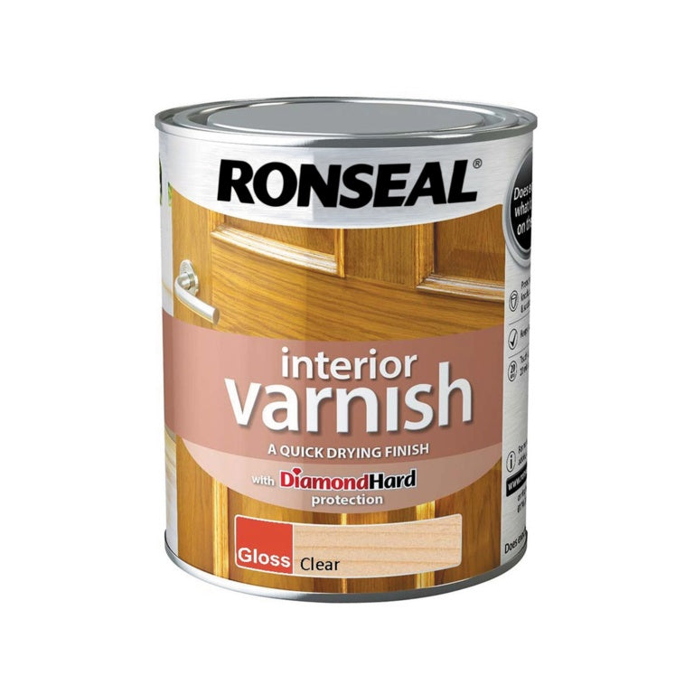 Ronseal Interior Varnish Gloss 750ml Clear