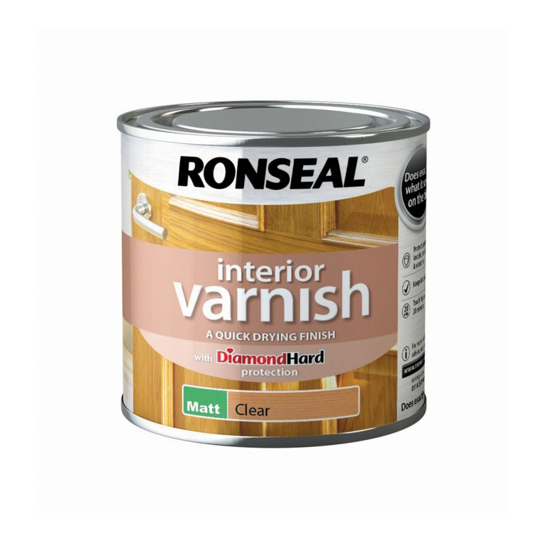 Ronseal Interior Varnish Matt 250ml Clear