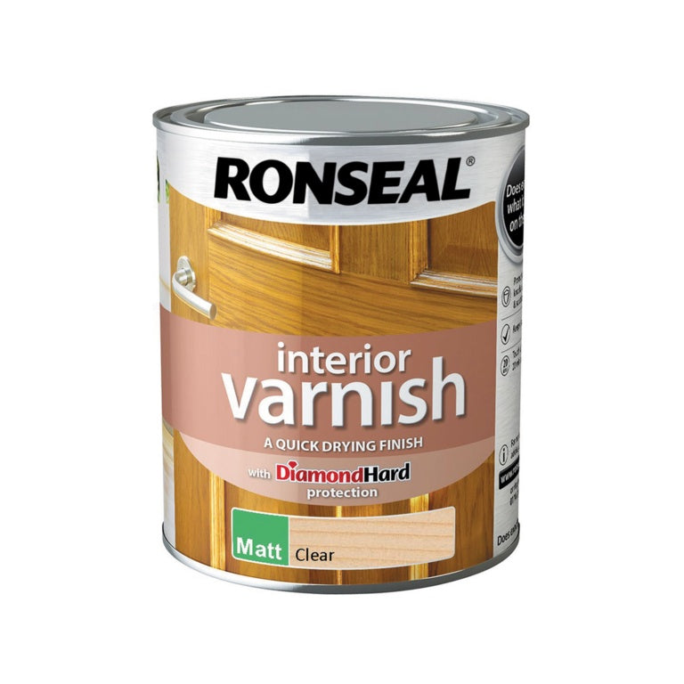 Ronseal Interior Varnish Matt 750ml Clear