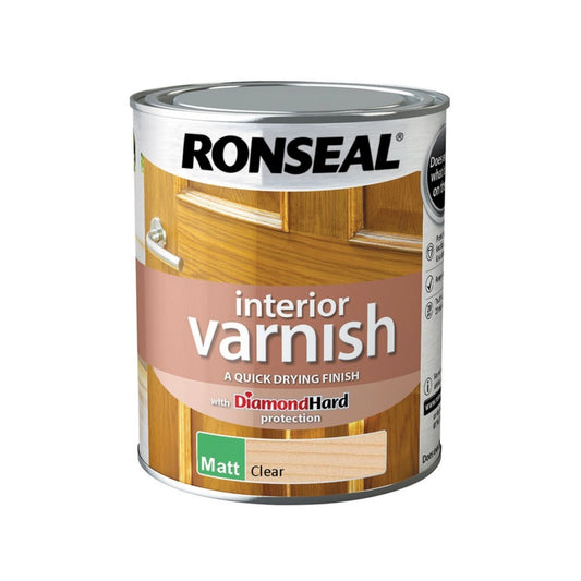 Ronseal Interior Varnish Matt 750ml Clear