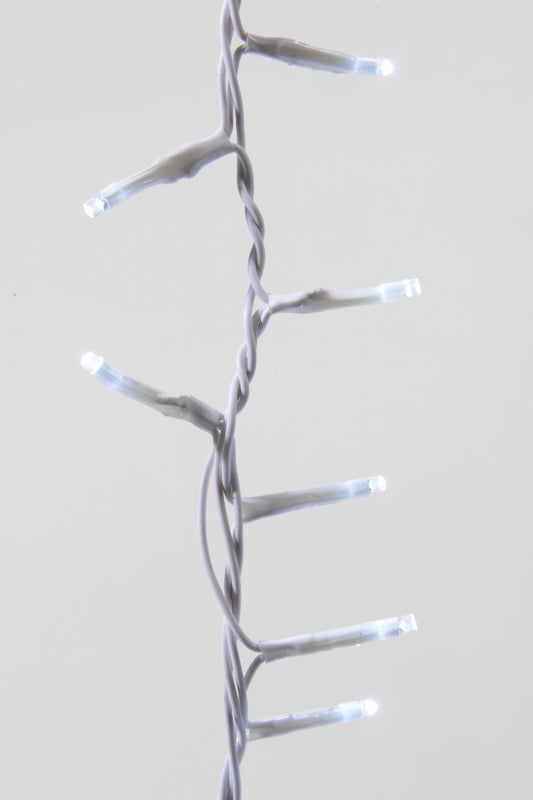 Lumineo 500 LED Compact Twinkle Lights Cool White/White